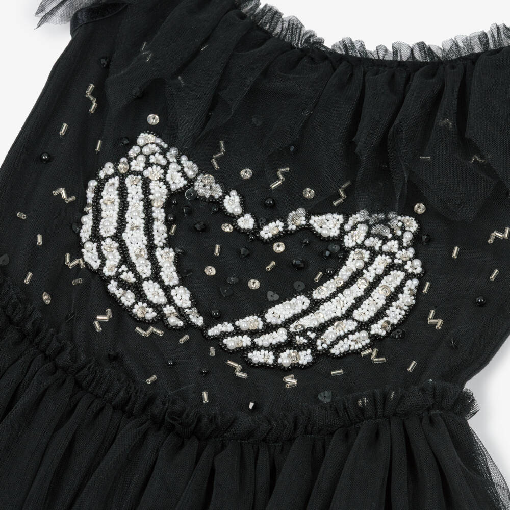 Tutu du Monde-Girls Black Tulle Skeleton Heart Halloween Costume | Childrensalon Outlet