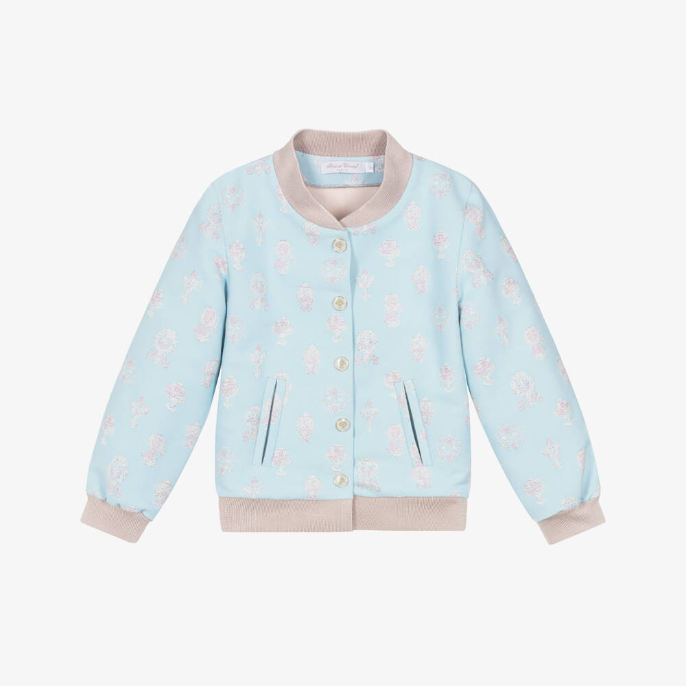 Atelier Choux Paris-جاكيت بومبر بروكاد بألوان باستيل للبنات | Childrensalon Outlet