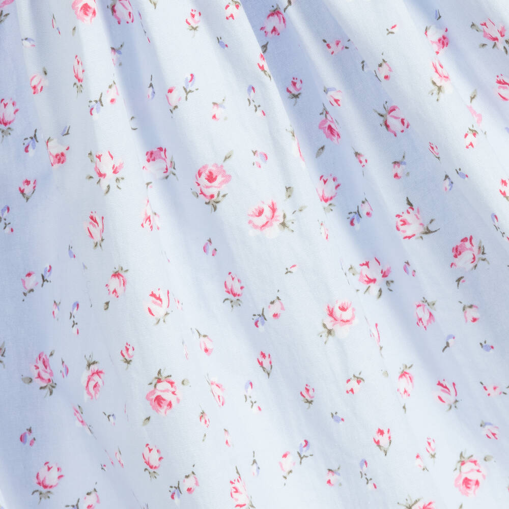 Caramelo Kids-Girls Blue Cotton Nightdress Set | Childrensalon Outlet