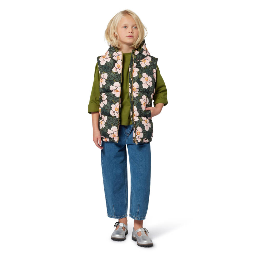 KENZO KIDS-Girls Blue Denim Asymmetric Jeans | Childrensalon Outlet