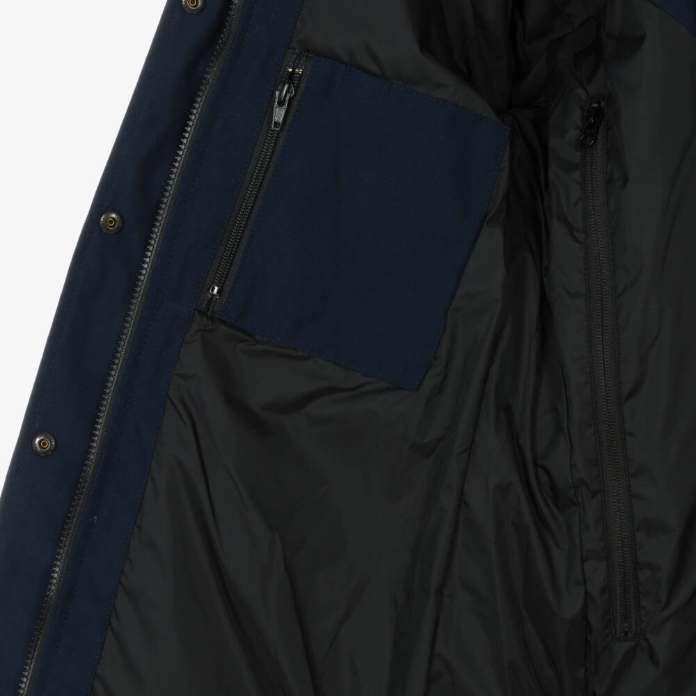 Canada Goose-Girls Blue Down Padded Juniper Parka Coat | Childrensalon Outlet