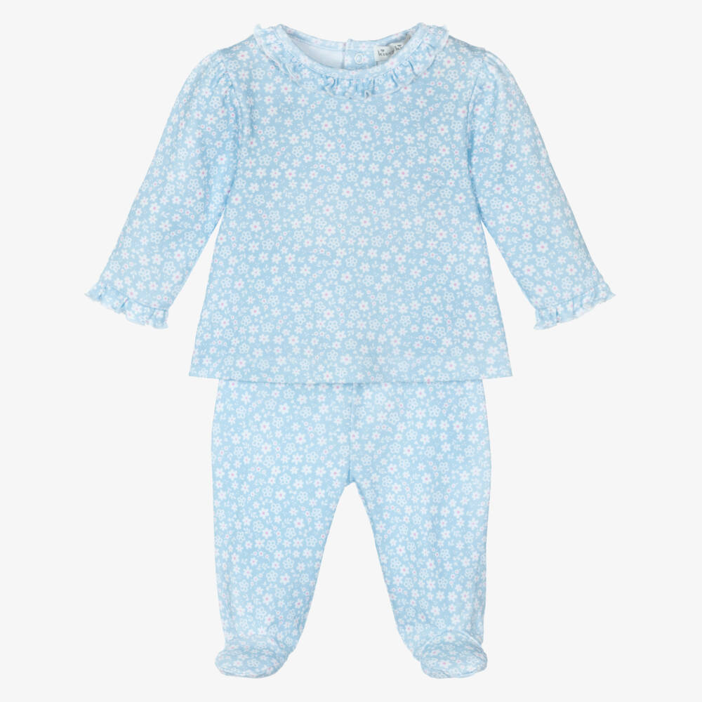 Kissy Kissy-Мягкий голубой цветочный боди для девочек | Childrensalon Outlet