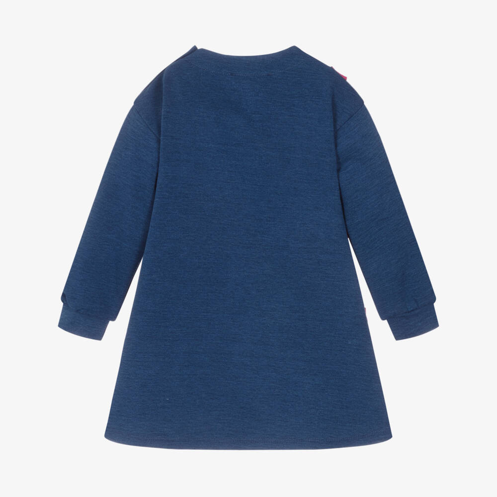 Agatha Ruiz de la Prada-Girls Blue & Pink Cotton Jersey Dress & Tights Set | Childrensalon Outlet