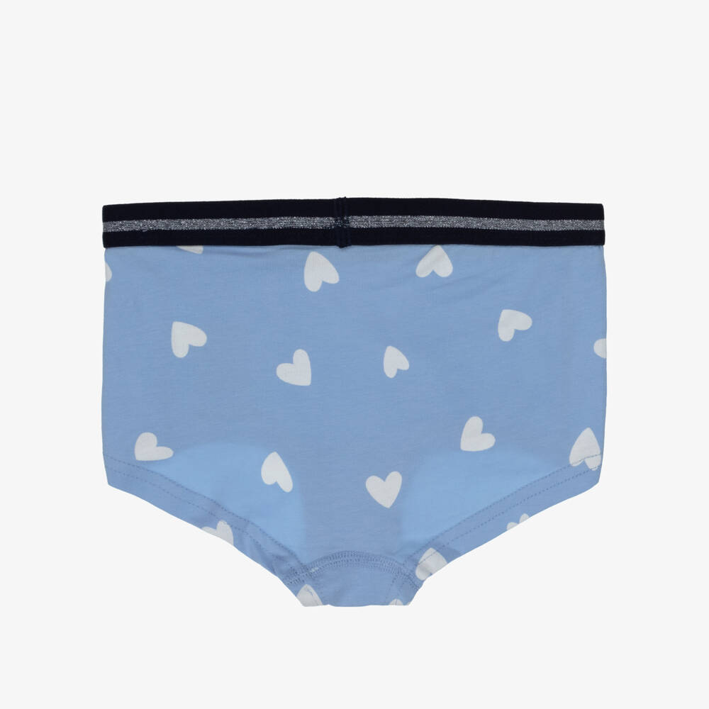 NAME IT-Girls Blue & Pink Cotton Knickers (2 Pack) | Childrensalon Outlet