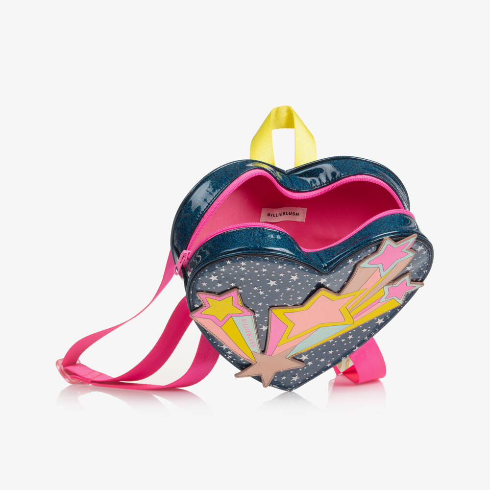 Billieblush-Girls Blue Sparkle Shooting Stars Backpack (24cm) | Childrensalon Outlet