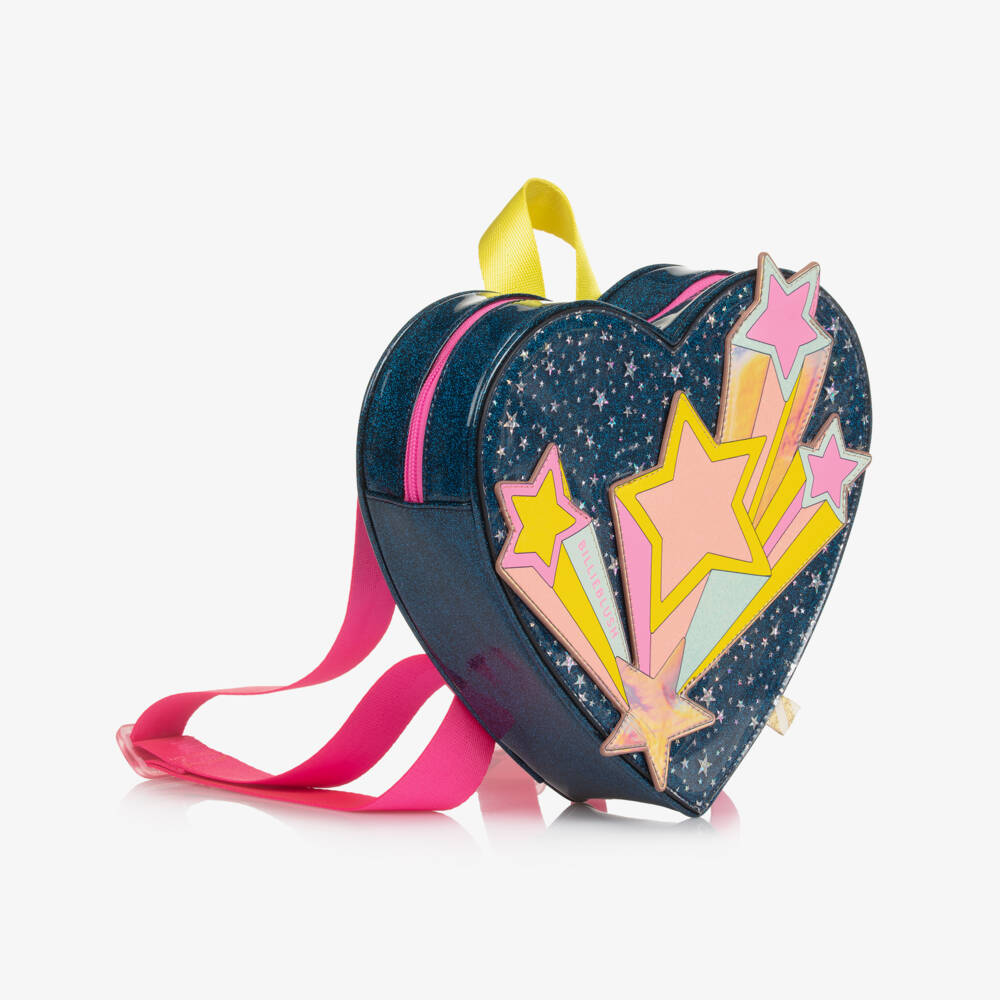 Billieblush-Girls Blue Sparkle Shooting Stars Backpack (24cm) | Childrensalon Outlet