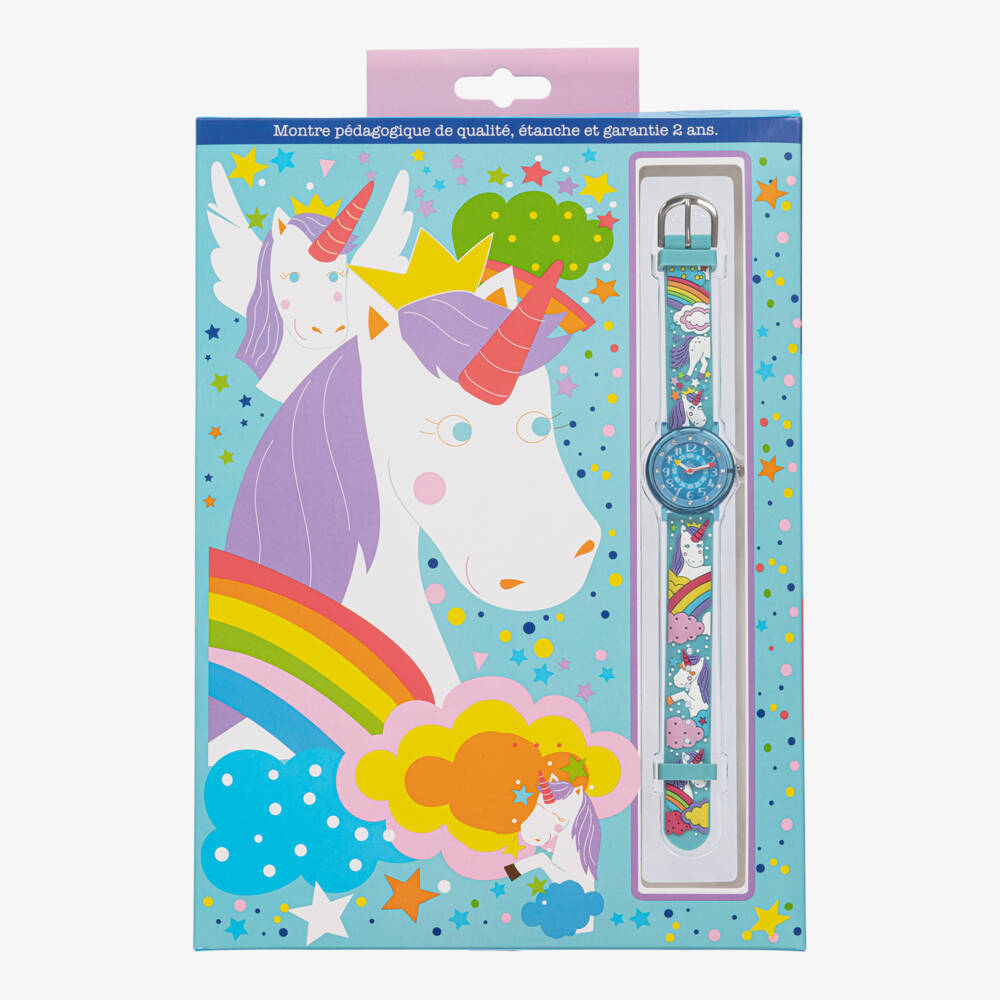 Baby Watch, Paris-Girls Blue Unicorn Watch | Childrensalon Outlet