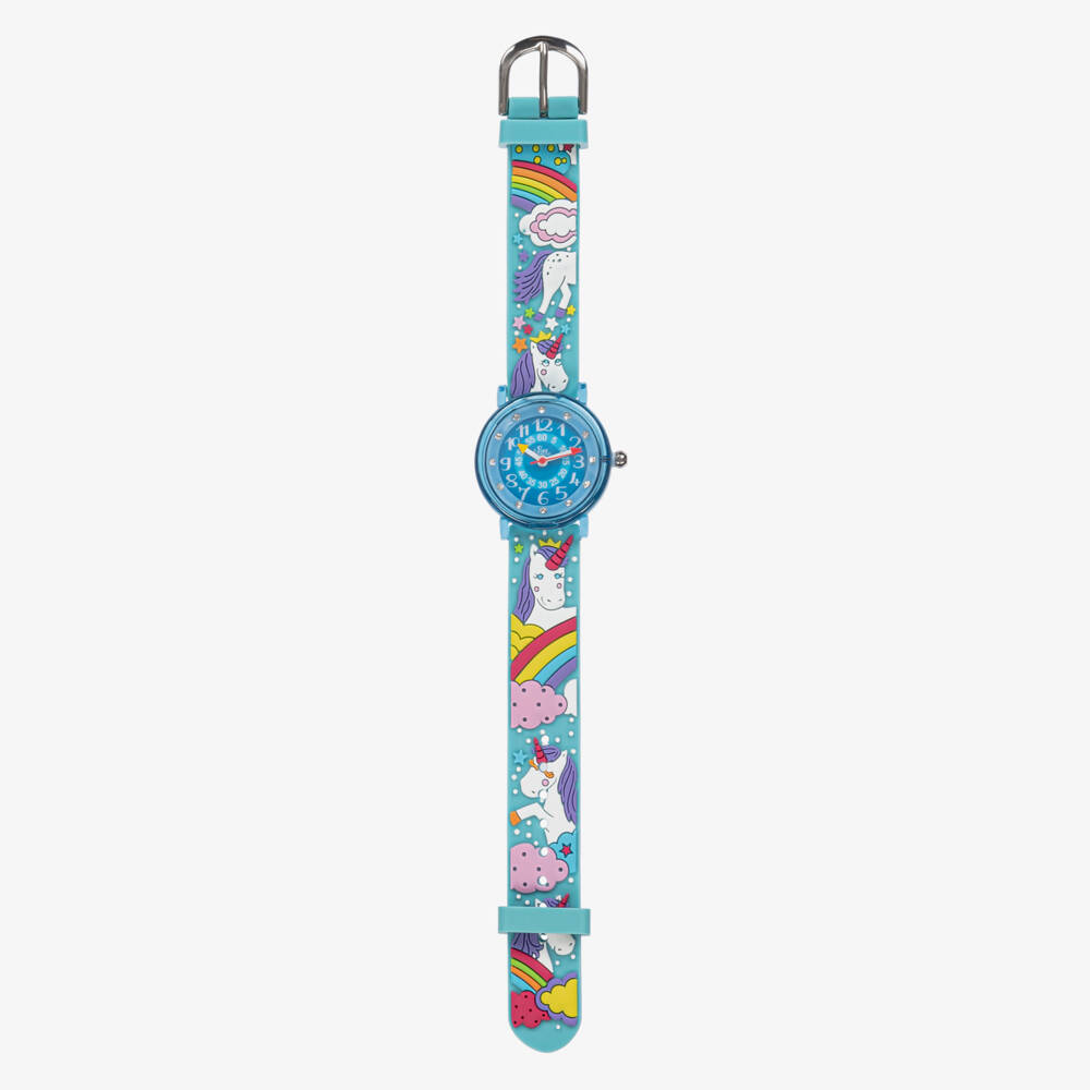 Baby Watch, Paris-Girls Blue Unicorn Watch | Childrensalon Outlet