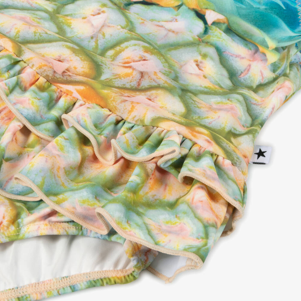 Molo-مايوه بناتي بتصميم أناناس مع كشكشات | Childrensalon Outlet