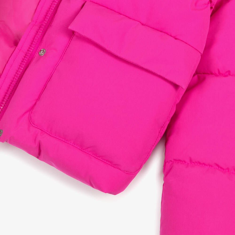 NAME IT-Girls Bright Pink Puffer Jacket | Childrensalon Outlet