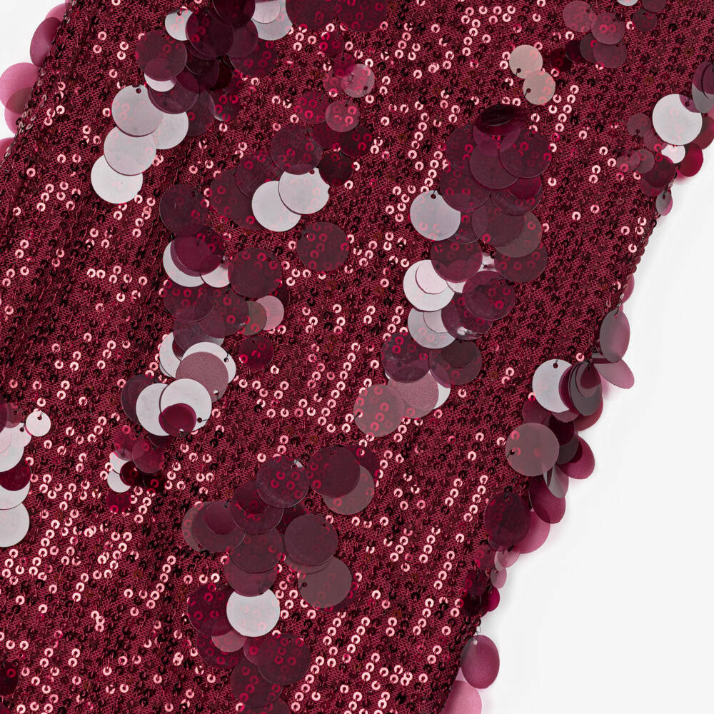 Junona-Girls Burgundy Red Sequinned Tulle Trousers | Childrensalon Outlet