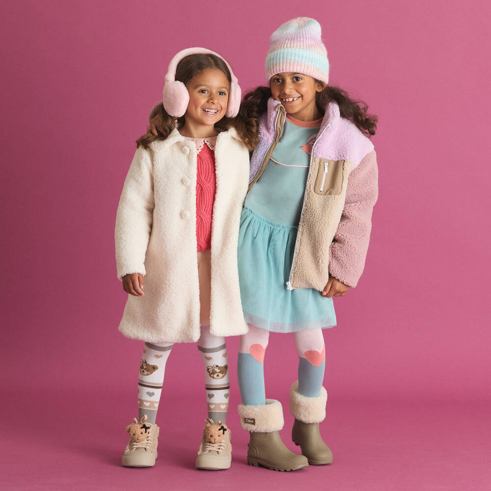 Tartine et Chocolat-Girls Coral Cable Knit Jumper | Childrensalon Outlet