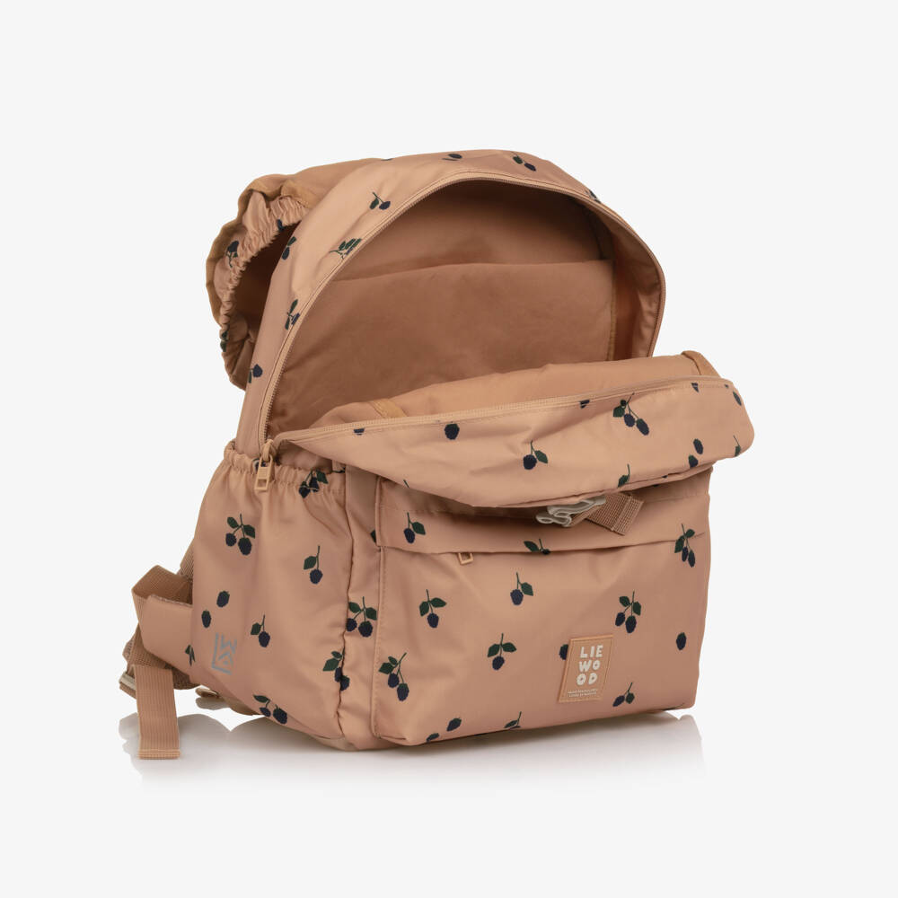 Liewood-Girls Dusky Pink Berry Print Backpack (36cm) | Childrensalon Outlet