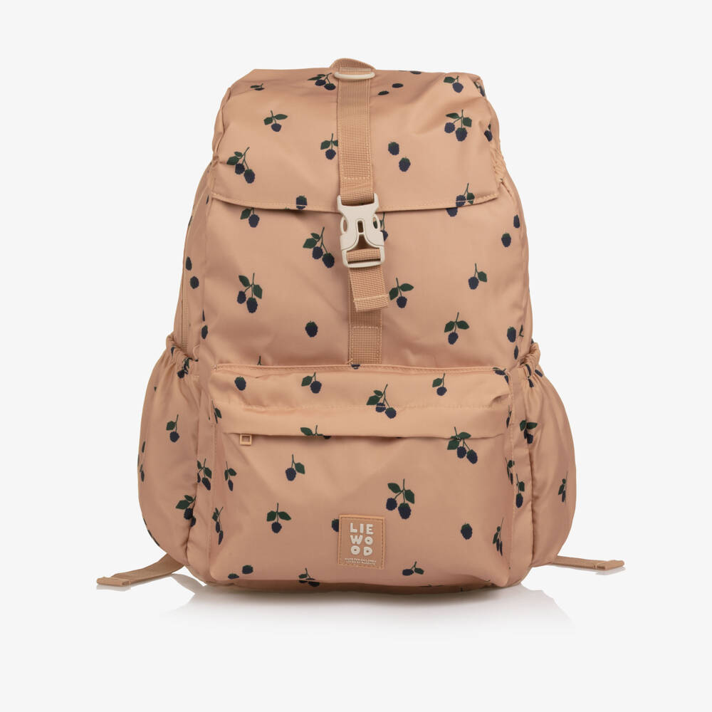 Liewood-Girls Dusky Pink Berry Print Backpack (36cm) | Childrensalon Outlet