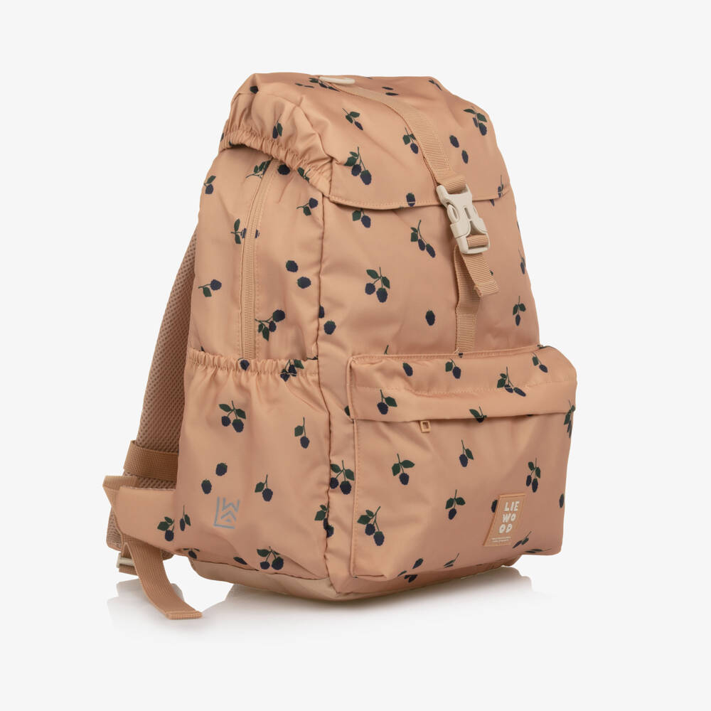 Liewood-Girls Dusky Pink Berry Print Backpack (36cm) | Childrensalon Outlet