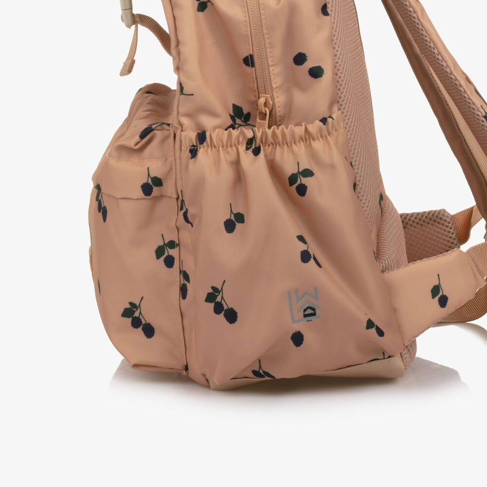 Liewood-Girls Dusky Pink Berry Print Backpack (36cm) | Childrensalon Outlet
