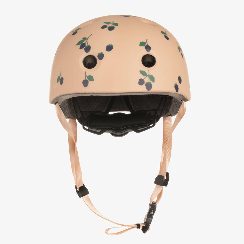 Liewood-Girls Dusky Pink Berry Print Bike Helmet | Childrensalon Outlet