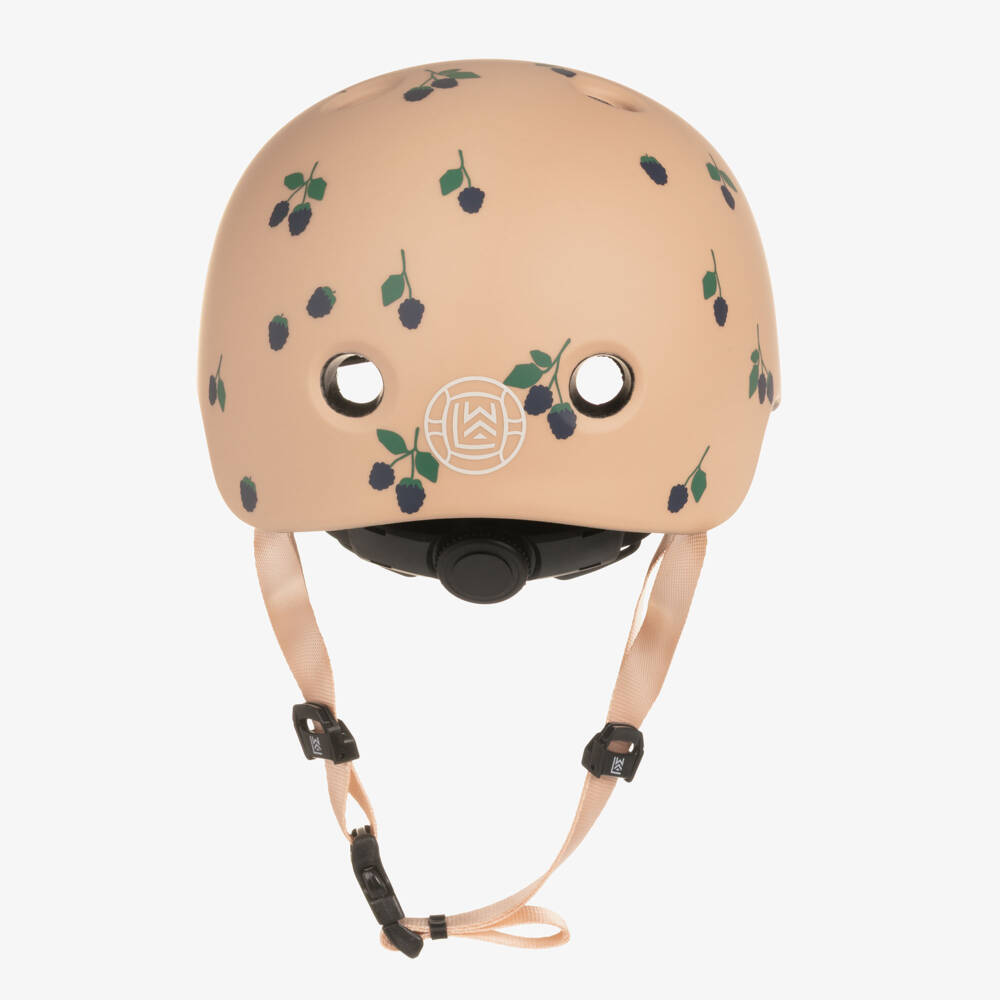Liewood-Girls Dusky Pink Berry Print Bike Helmet | Childrensalon Outlet