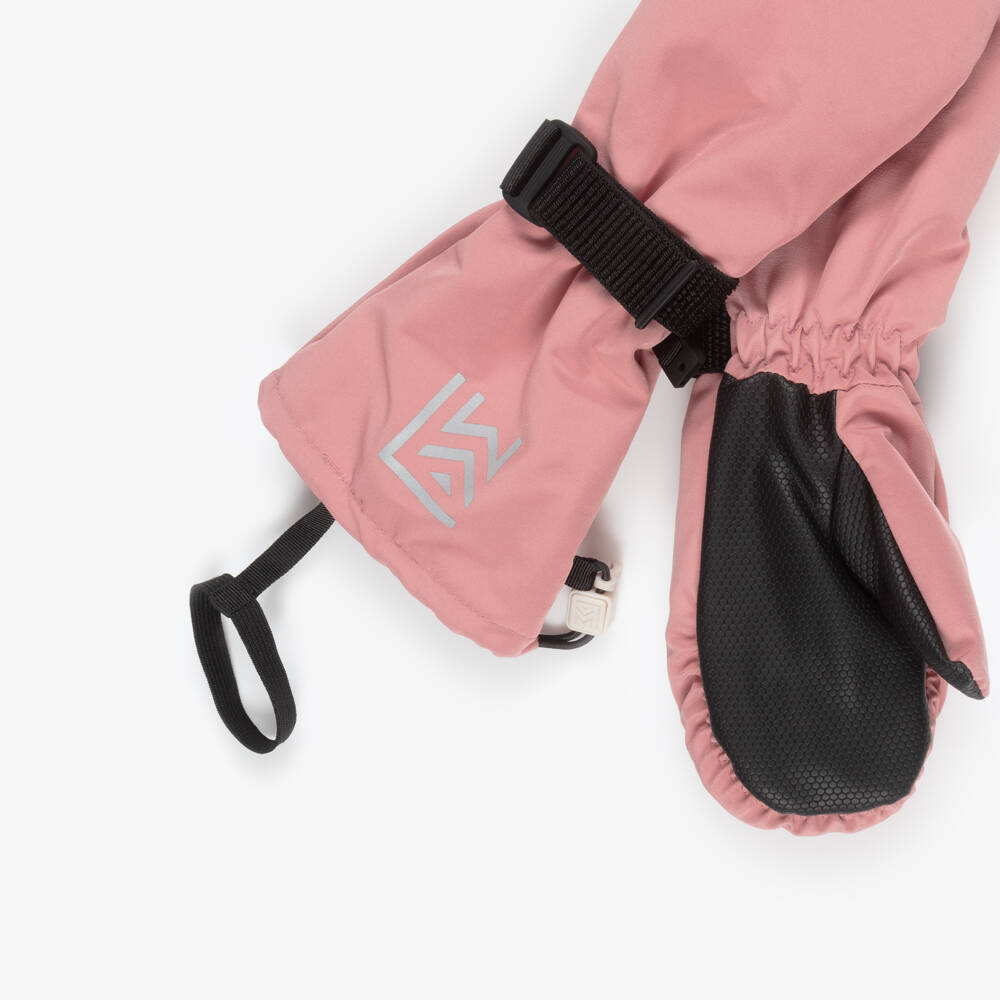 Liewood-Girls Dusty Pink Mittens with Reinforced Palms | Childrensalon Outlet