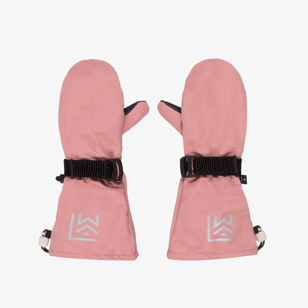 Liewood-Girls Dusty Pink Mittens with Reinforced Palms | Childrensalon Outlet