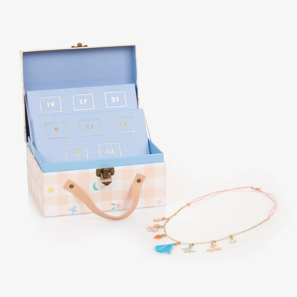 Meri Meri-Girls Enamel Charm Necklace Advent Calendar (18cm) | Childrensalon Outlet