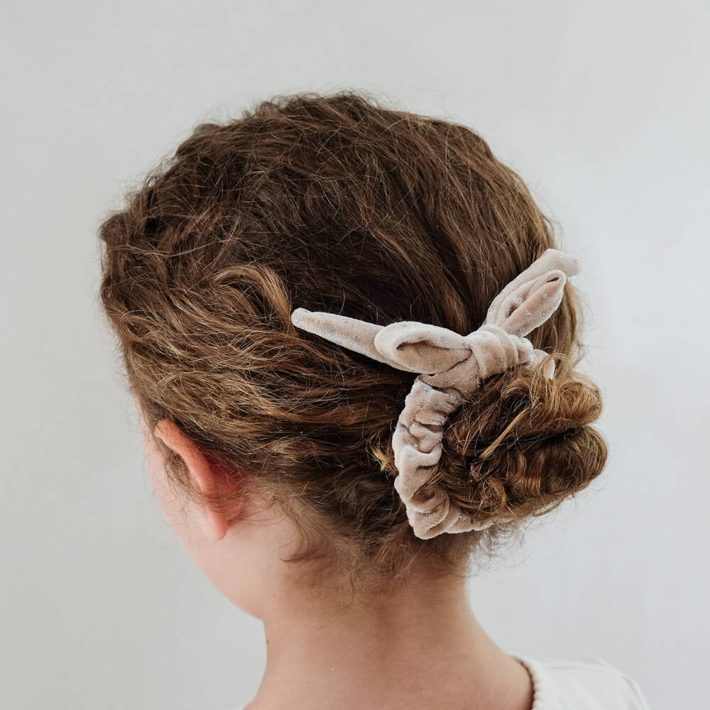 Mimi & Lula-Girls Festive Multicolour Velvet Bow Scrunchies (4 pack) | Childrensalon Outlet