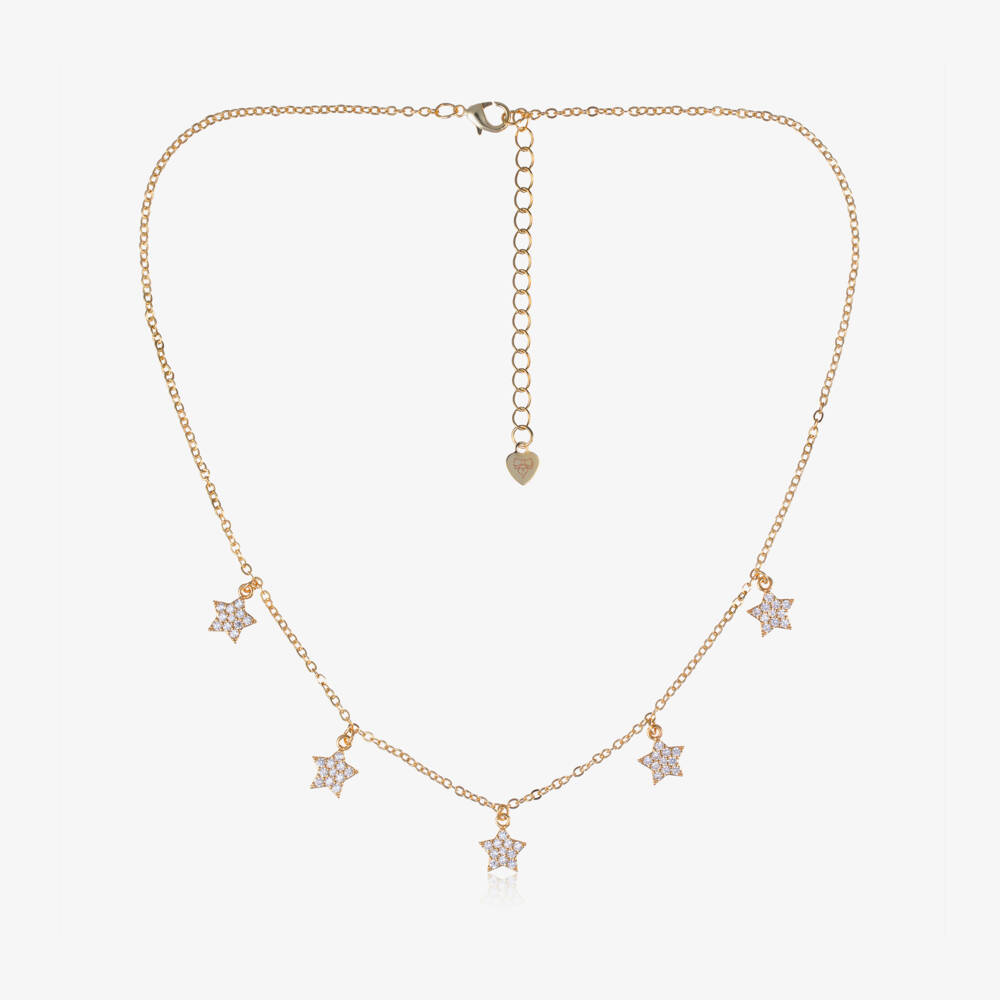Angel's Face-Girls Gold Plated Star Necklace (42cm) | Childrensalon Outlet
