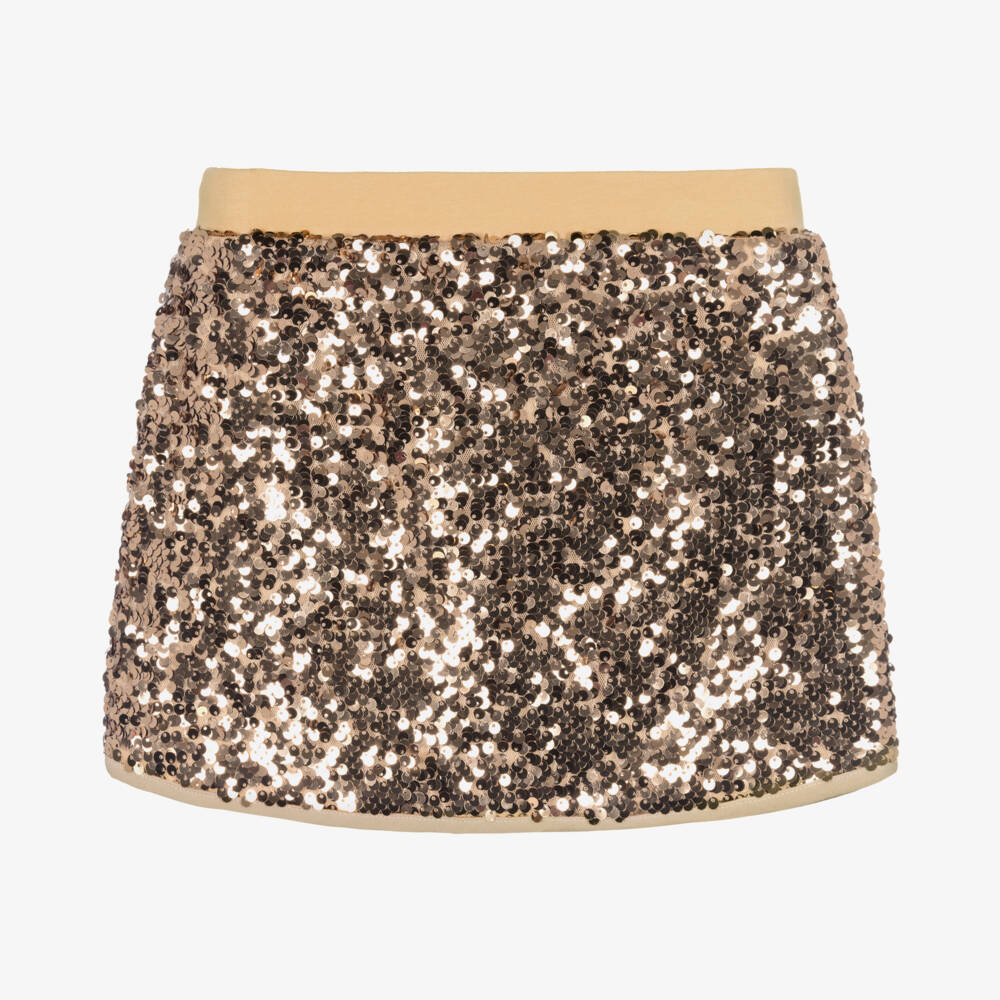 Angel's Face-Girls Gold Sequin Skirt | Childrensalon Outlet
