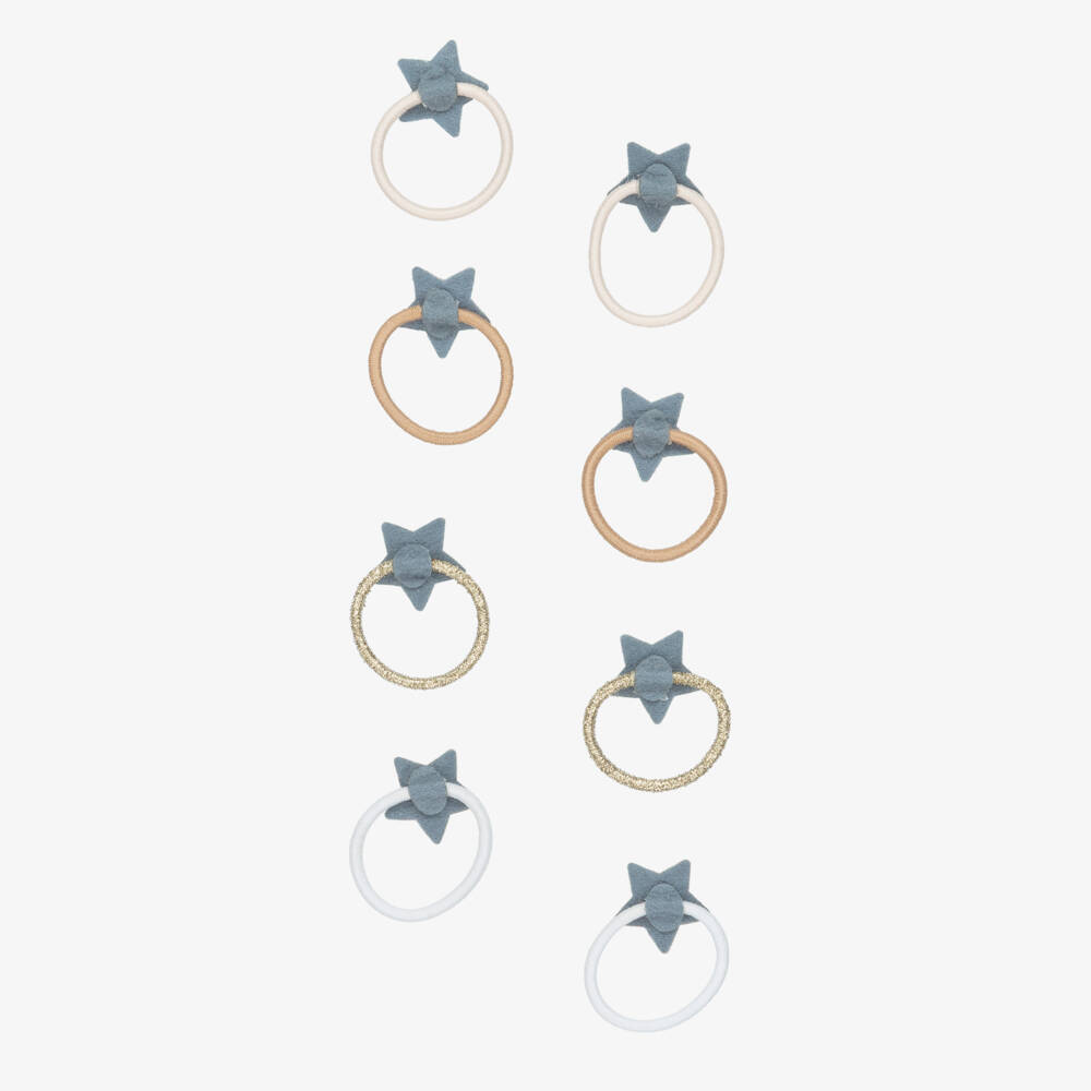 Mimi & Lula-Girls Gold Star Hair Elastics (8 Pack) | Childrensalon Outlet