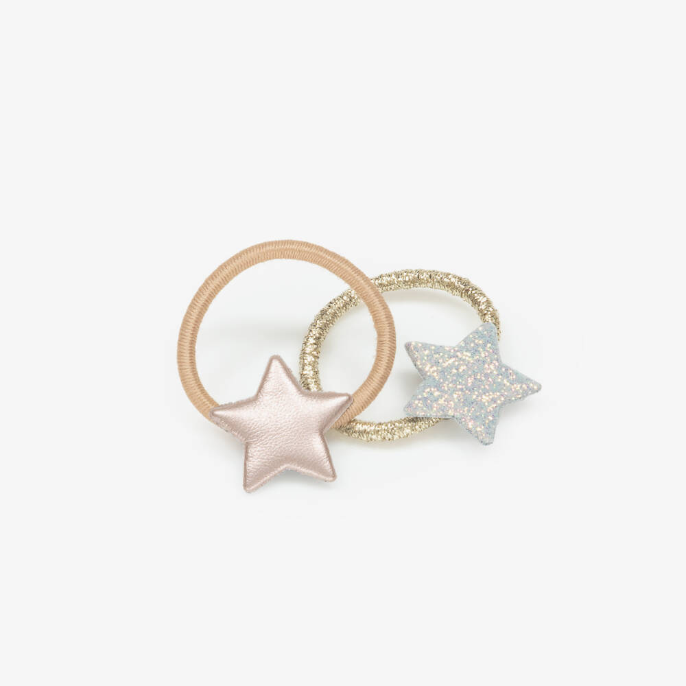 Mimi & Lula-Girls Gold Star Hair Elastics (8 Pack) | Childrensalon Outlet