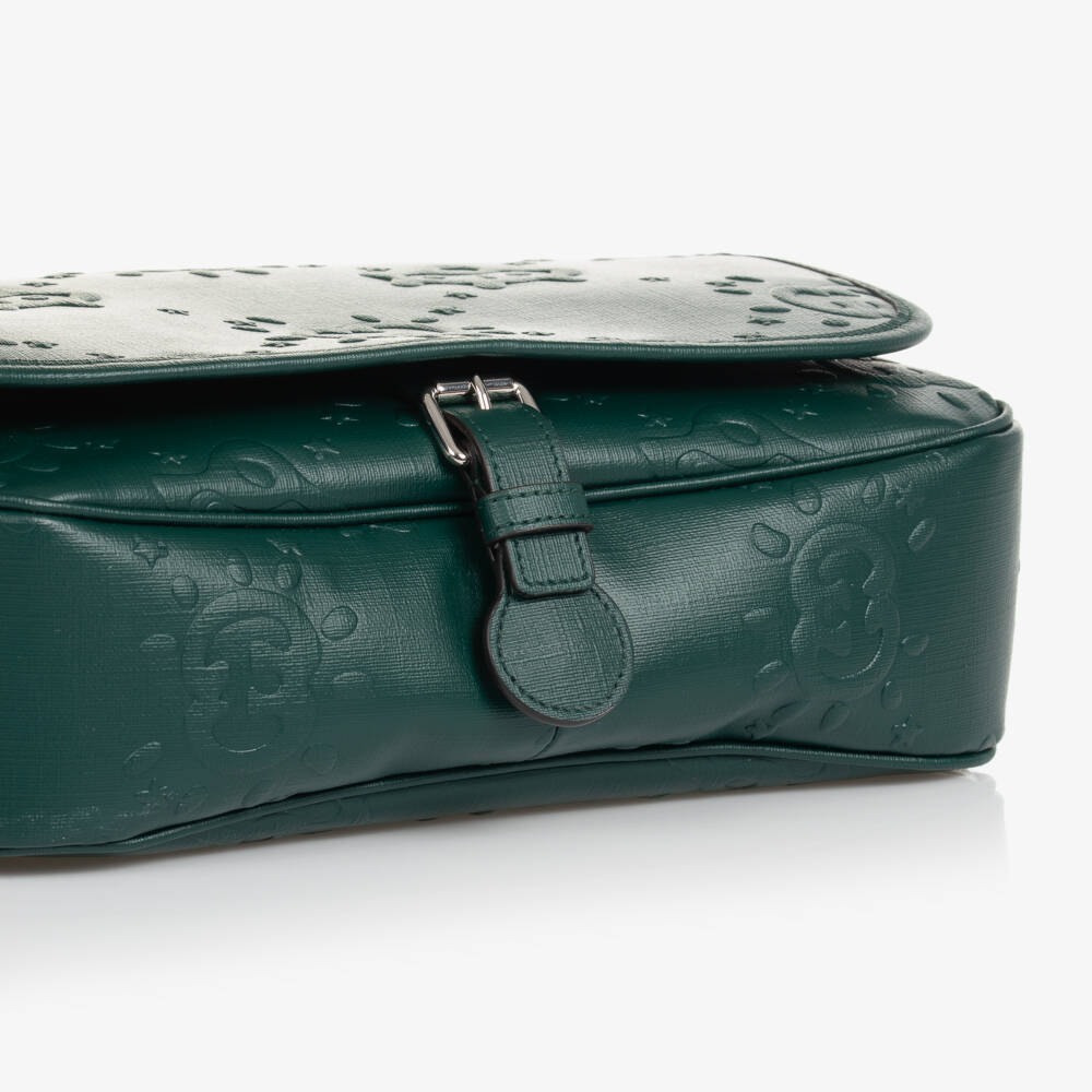 Gucci-Girls Green Messenger Bag (28cm) | Childrensalon Outlet