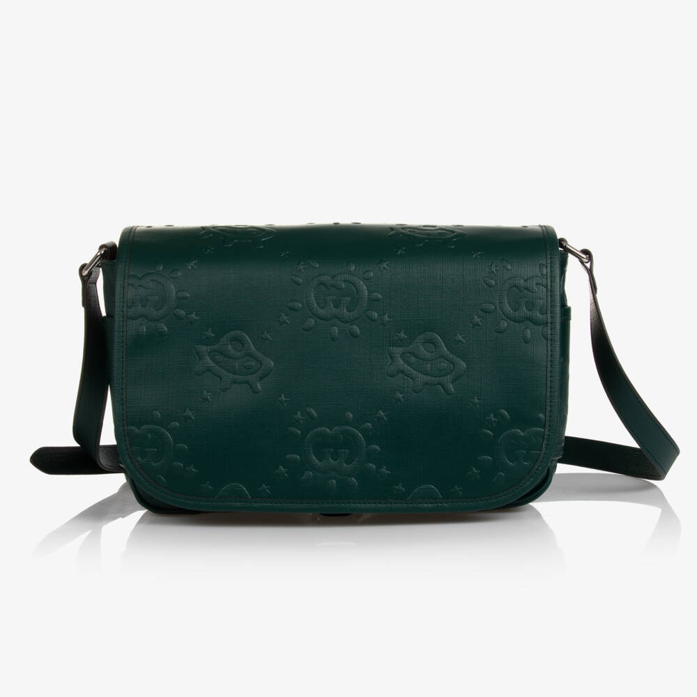 Gucci-Girls Green Messenger Bag (28cm) | Childrensalon Outlet