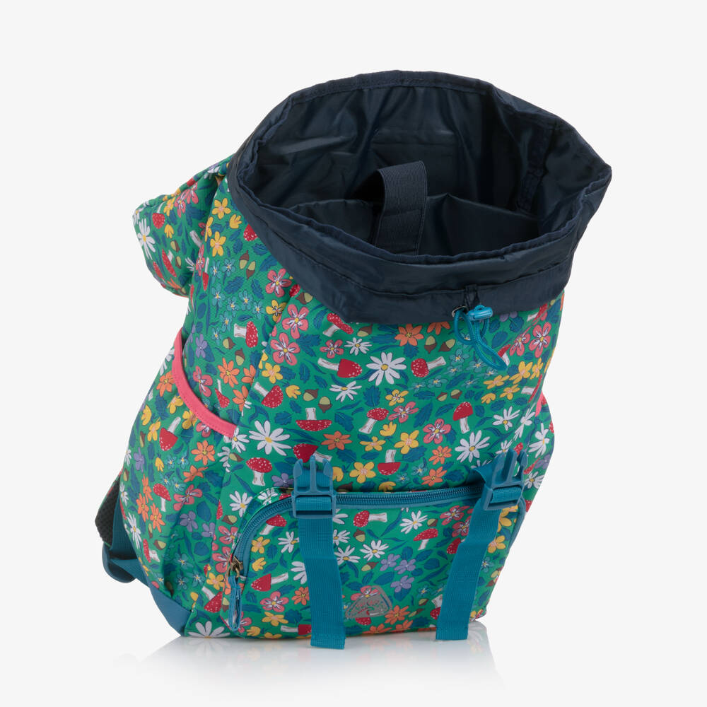 Frugi-Girls Green Woodland Floral Backpack (42cm) | Childrensalon Outlet