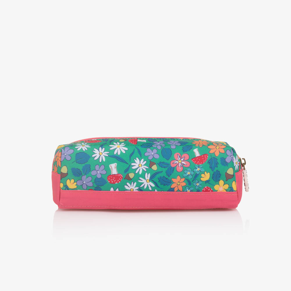 Frugi-Girls Green Woodland Floral Pencil Case (22cm) | Childrensalon Outlet