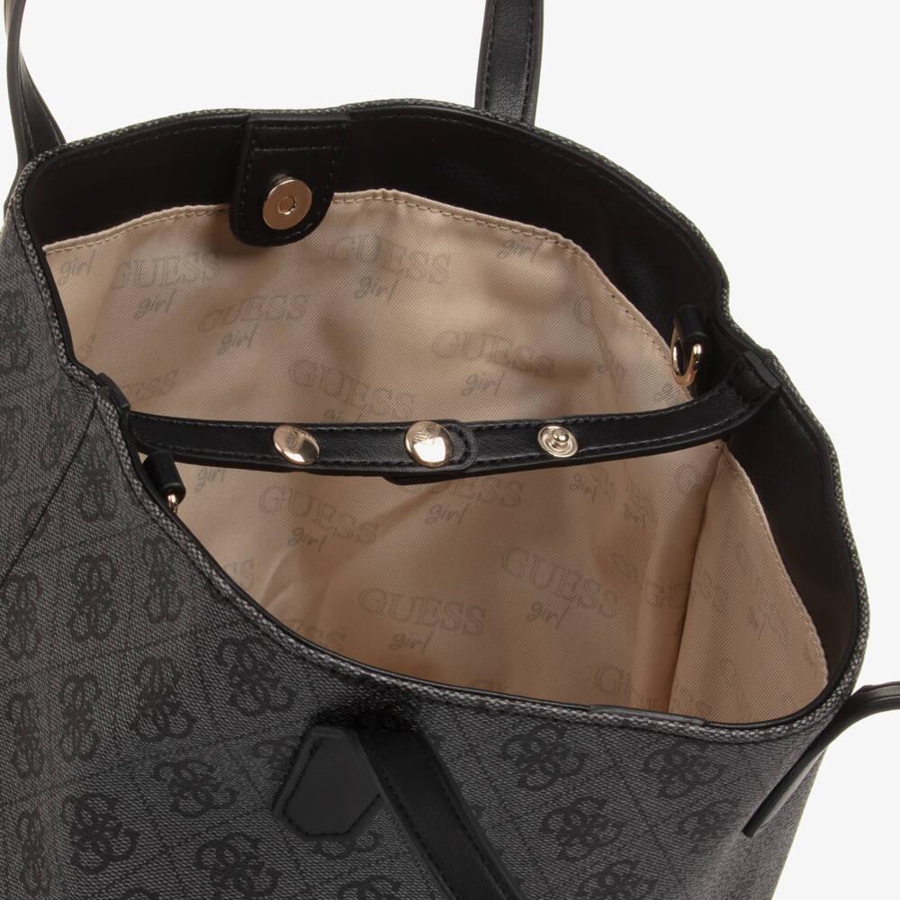 Guess-Сумка с логотипом черная и серая для девочек | Childrensalon Outlet