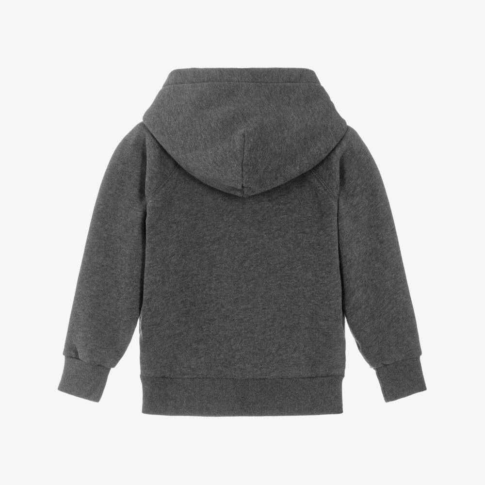 Ralph Lauren-Girls Grey Hoodie with Big Pony Embroidery | Childrensalon Outlet