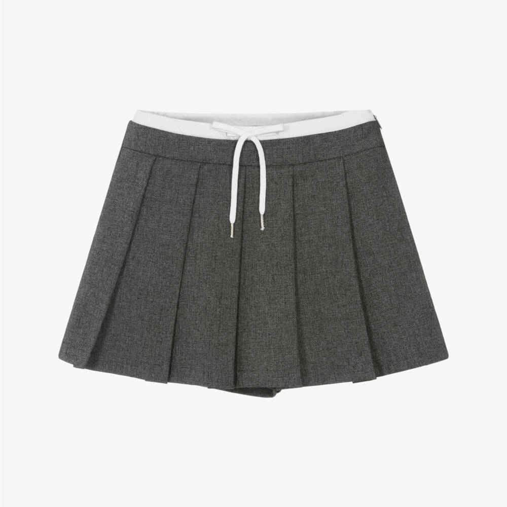 Elsy-Girls Grey Pleated Skort | Childrensalon Outlet
