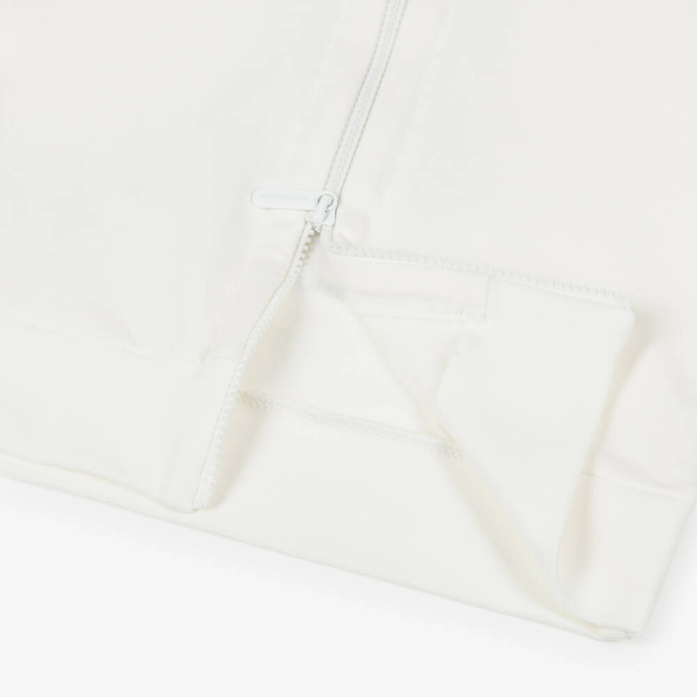 Monnalisa-Girls Ivory & Beige Cotton Tracksuit with Diamanté Bear | Childrensalon Outlet