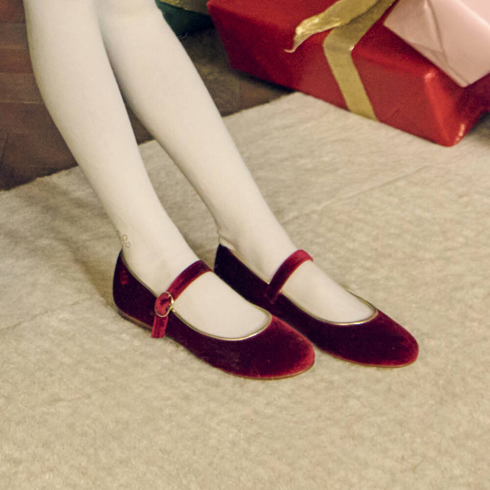 Tartine et Chocolat-Girls Ivory Cotton Knit Tights | Childrensalon Outlet