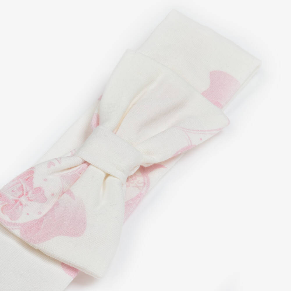 A Dee-Girls Ivory & Pink Cupcake Print Headband | Childrensalon Outlet
