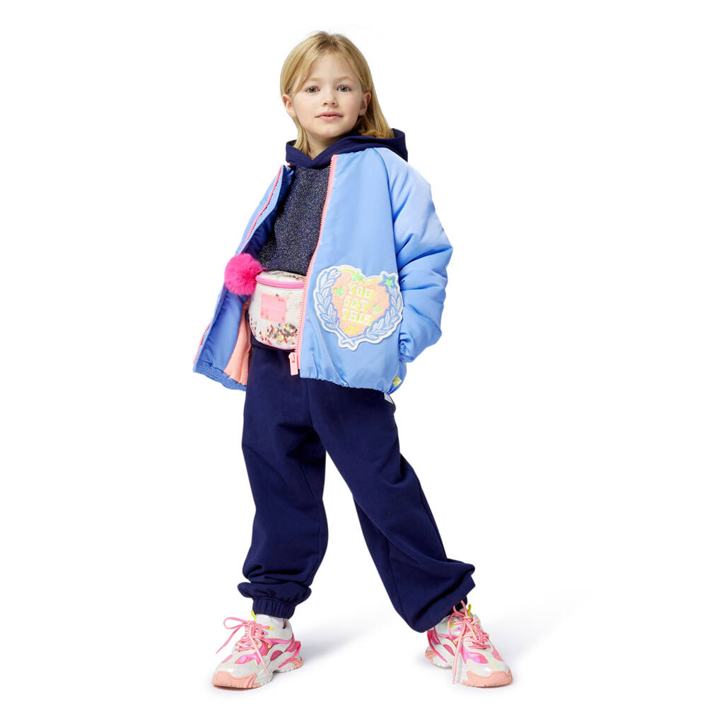 Billieblush-Girls Ivory & Pink Sequin Belt Bag (22cm) | Childrensalon Outlet