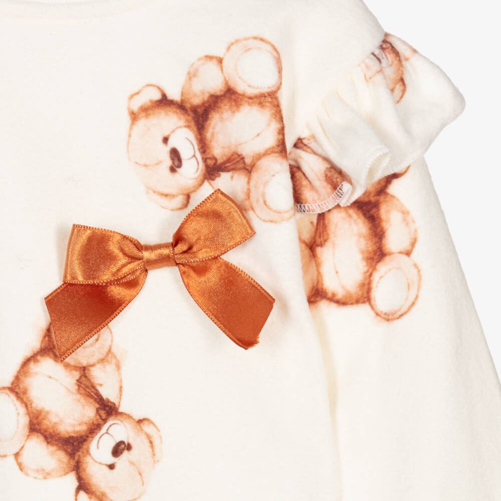 Caramelo Kids-Girls Ivory Teddy Bear Pyjamas | Childrensalon Outlet