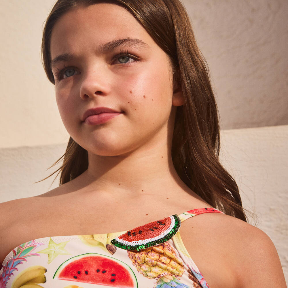 Molo-بكيني عاجي بنقشة الفواكه الاستوائية للبنات | Childrensalon Outlet