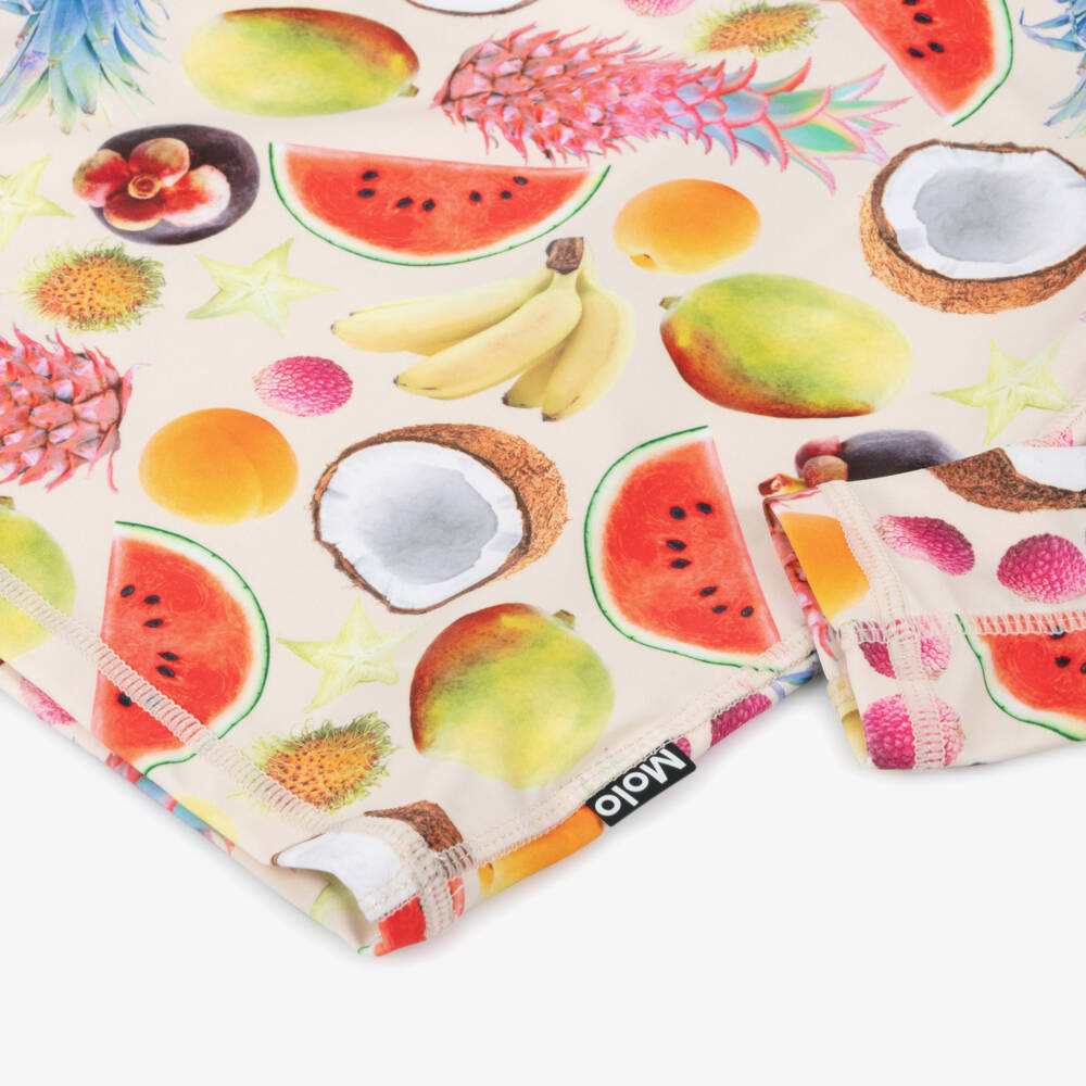 Molo-Кремовый топ для плавания с фруктовым принтом для девочек | Childrensalon Outlet