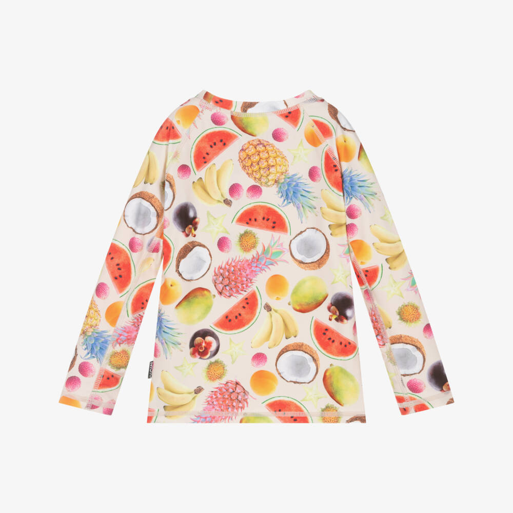 Molo-Кремовый топ для плавания с фруктовым принтом для девочек | Childrensalon Outlet