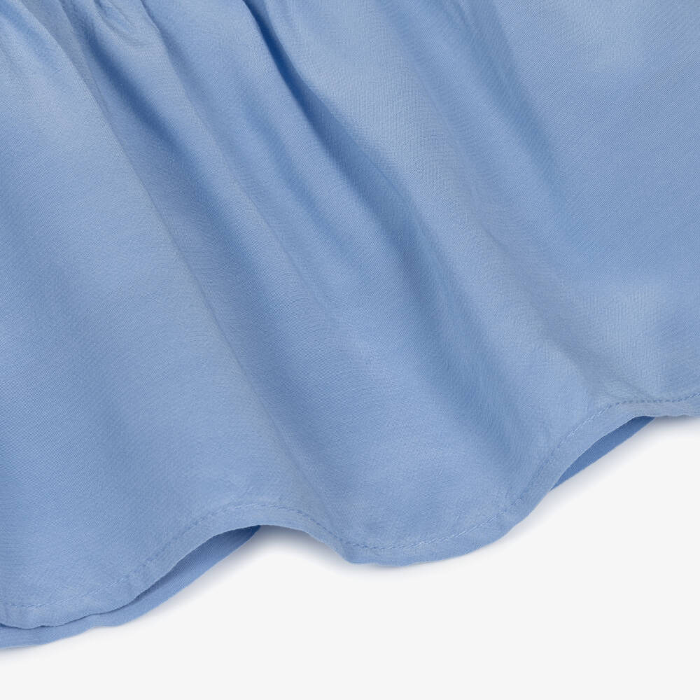 Tommy Hilfiger-Girls Light Blue Gathered Waist Dress | Childrensalon Outlet