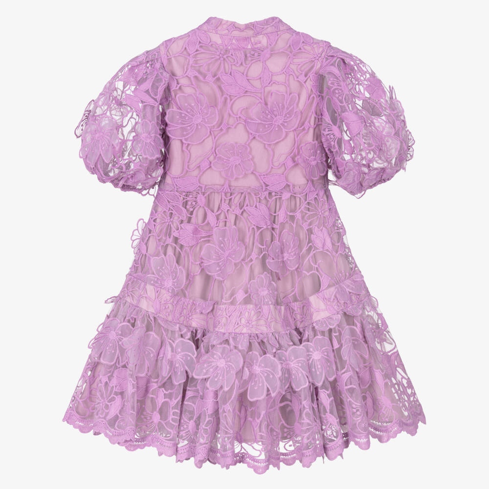Mama Luma-Girls Lilac Floral Tulle Dress | Childrensalon Outlet