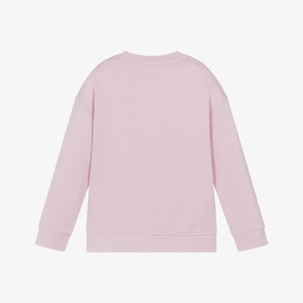 Stella McCartney Kids-Girls Lilac Pink Cotton Bird Sweatshirt | Childrensalon Outlet