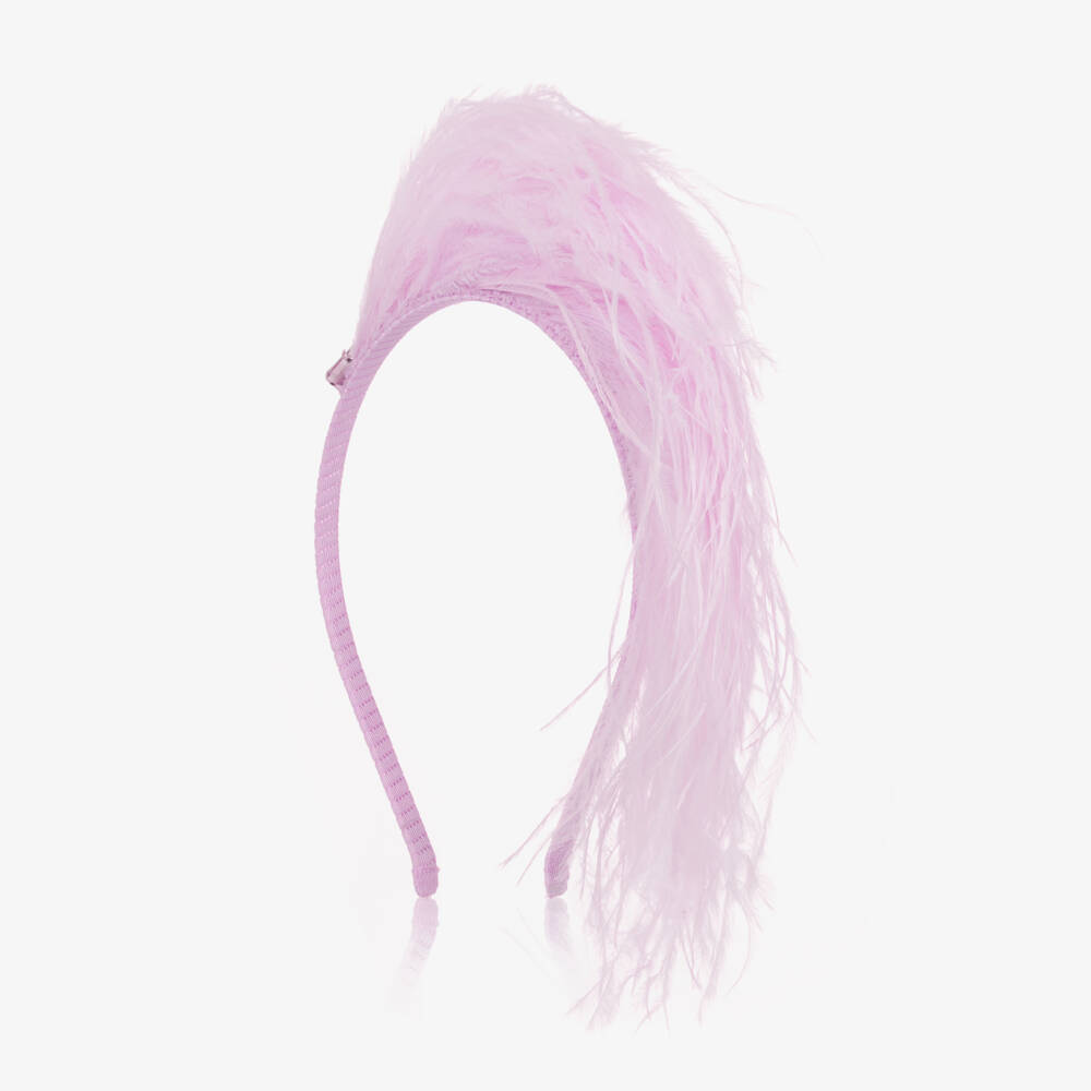 Tutu du Monde-Girls Lilac Purple Feather Hairband | Childrensalon Outlet