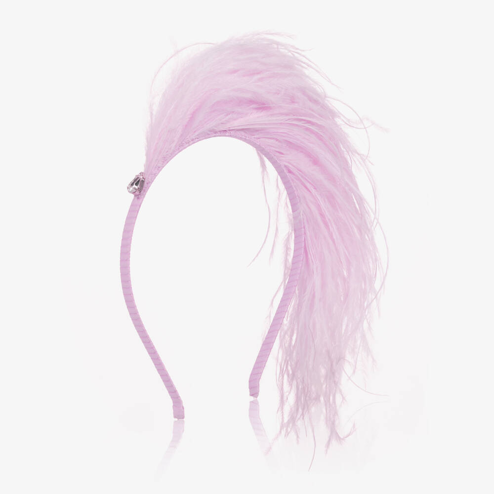 Tutu du Monde-Girls Lilac Purple Feather Hairband | Childrensalon Outlet